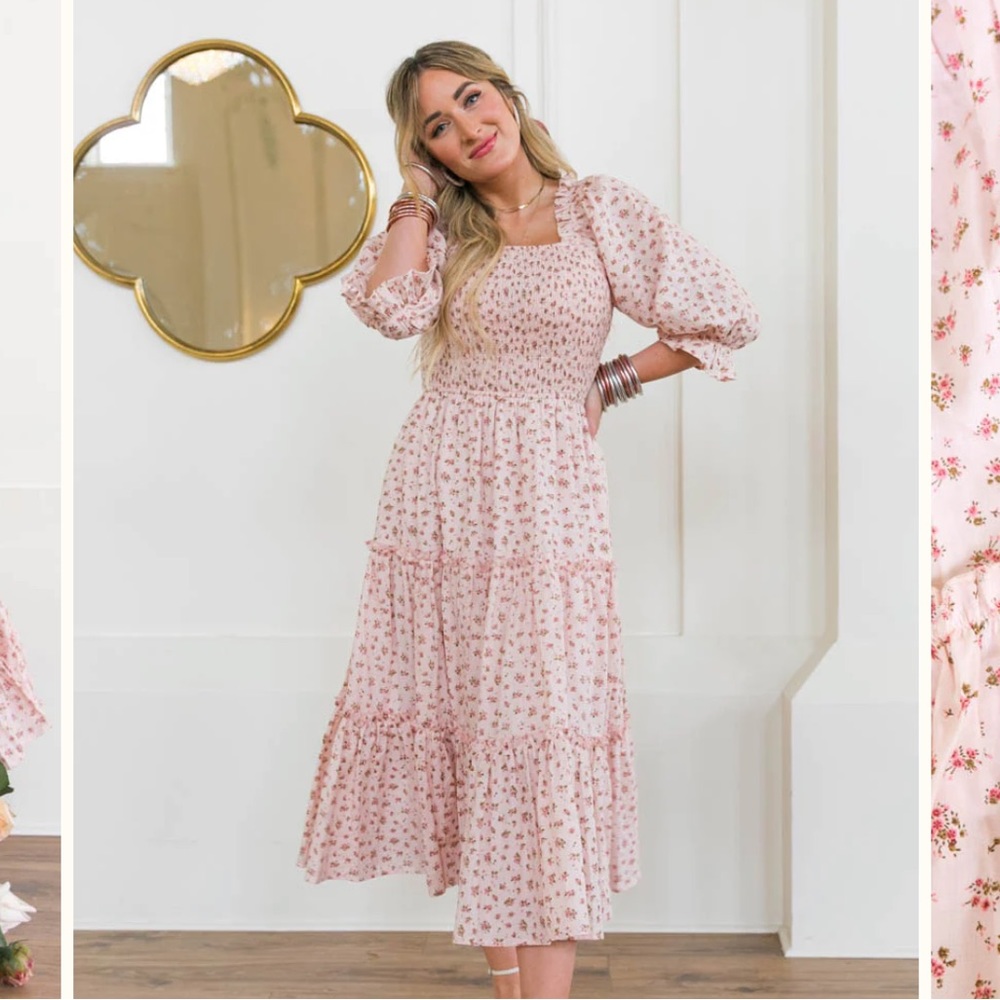 Ivy City Co Madeline in Pink Dress